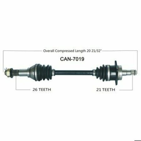 WIDE OPEN OE Replacement CV Axle for CAN AM FRONT LEFT OUTLANDER 330/400 CAN-7019